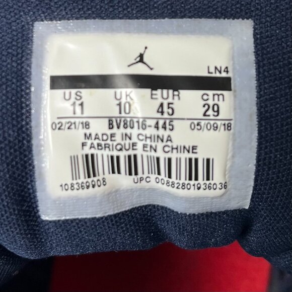 Men's Nike Air Jordan 12 International Flight Retro Blue BV8016-445 Size 11 - Picture 3 of 16